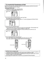 Предварительный просмотр 9 страницы Panasonic EP1010 - MASSAGE LOUNGER Operaing Instructions