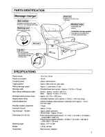 Preview for 7 page of Panasonic EP1011 - MASSAGE LOUNGER Operating Instructions Manual