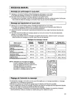 Предварительный просмотр 31 страницы Panasonic EP1011 - MASSAGE LOUNGER Operating Instructions Manual