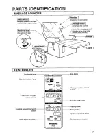 Preview for 7 page of Panasonic EP1022 - MASSAGE LOUNGER Operating Instructions Manual