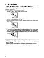 Preview for 44 page of Panasonic EP1022 - MASSAGE LOUNGER Operating Instructions Manual