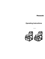 Panasonic EP1061 - MASSAGE LOUNGER Operating Instructions Manual preview