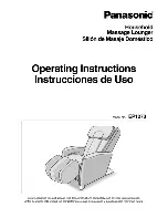 Panasonic EP1273 - MASSAGE LOUNGER Instrucciones De Operación preview