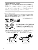 Предварительный просмотр 14 страницы Panasonic EP1273 - MASSAGE LOUNGER Operating Instructions Manual