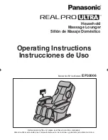 Panasonic EP30006KU - Real Pro Ultra Massage Chair Instrucciones De Uso preview