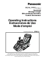 Panasonic EP3513 - MASSAGE LOUNGER - MULTI-LANG Operating Instructions Manual preview