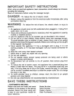 Preview for 2 page of Panasonic EP571K Operating Operating Instructions Manual