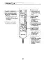 Preview for 24 page of Panasonic EP573 - MASSAGE LOUNGER Operating Instructions Manual