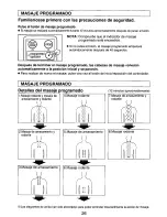 Preview for 26 page of Panasonic EP573 - MASSAGE LOUNGER Operating Instructions Manual