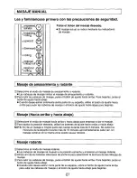 Preview for 27 page of Panasonic EP573 - MASSAGE LOUNGER Operating Instructions Manual