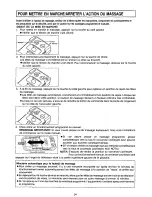 Preview for 24 page of Panasonic EP574 - MASSAGE LOUNGER Operating Instructions Manual