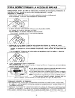 Preview for 39 page of Panasonic EP574 - MASSAGE LOUNGER Operating Instructions Manual