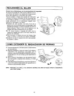 Preview for 45 page of Panasonic EP574 - MASSAGE LOUNGER Operating Instructions Manual