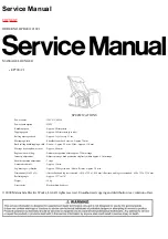 Panasonic EP790-C1 Service Manual preview