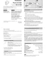 Panasonic EPC-U1200 Operating Manual preview