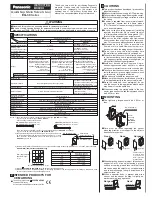 Panasonic EQ-34 Instruction Manual preview