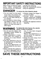 Preview for 2 page of Panasonic ER-145 Operating Instructions Manual
