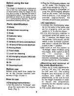 Предварительный просмотр 6 страницы Panasonic ER-145 Operating Instructions Manual