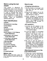 Preview for 5 page of Panasonic ER-147 Operating Instructions Manual