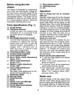 Preview for 5 page of Panasonic ER-153 Operating Instructions Manual