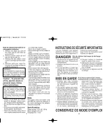 Preview for 5 page of Panasonic ER-160 Operating Instructions Manual