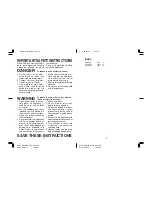 Preview for 2 page of Panasonic ER-224 Operating Instructions Manual