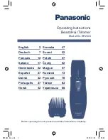 Preview for 1 page of Panasonic ER-2403 Operating Instructions Manual