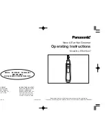 Preview for 1 page of Panasonic ER-407 Operating Instructions