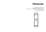 Preview for 1 page of Panasonic ER-CBN1 Operating Instructions Manual