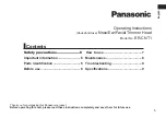 Preview for 5 page of Panasonic ER-CNT1 Operating Instructions Manual