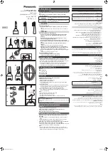 Preview for 1 page of Panasonic ER-CTB1 Operating Instructions