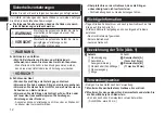 Preview for 12 page of Panasonic ER-CTN1 Operating Instructions Manual