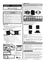 Panasonic ER-F Series Instruction Manual preview