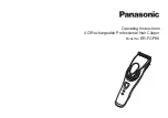 Panasonic ER-FGP86 Operating Instructions Manual preview