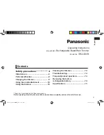 Preview for 3 page of Panasonic ER-GB370 Operating Instructions Manual