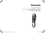 Preview for 1 page of Panasonic ER-GB43 Operating Instructions Manual