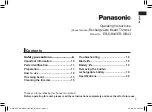 Preview for 3 page of Panasonic ER-GB43 Operating Instructions Manual