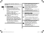 Preview for 28 page of Panasonic ER-GB43 Operating Instructions Manual