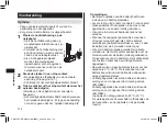 Preview for 112 page of Panasonic ER-GB43 Operating Instructions Manual