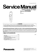 Panasonic ER?GB50 Service Manual preview