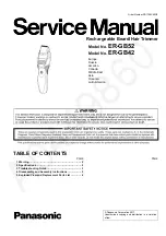 Panasonic ER-GB52 Service Manual preview