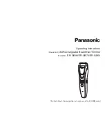 Panasonic ER-GB60 Operating Instructions Manual предпросмотр