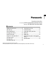 Preview for 3 page of Panasonic ER-GB60 Operating Instructions Manual