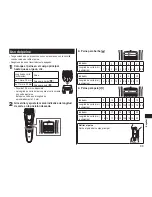 Preview for 99 page of Panasonic ER-GB60 Operating Instructions Manual