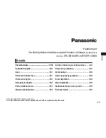 Preview for 175 page of Panasonic ER-GB60 Operating Instructions Manual