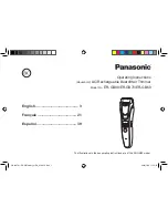 Panasonic ER-GB70 Operating Instructions Manual preview