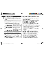 Preview for 4 page of Panasonic ER-GB70 Operating Instructions Manual