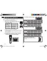 Preview for 10 page of Panasonic ER-GB70 Operating Instructions Manual