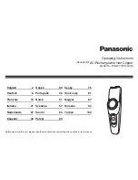 Panasonic ER-GC50 Operating Instructions Manual preview
