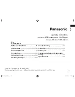 Preview for 3 page of Panasonic ER-GC51 Operating Instructions Manual